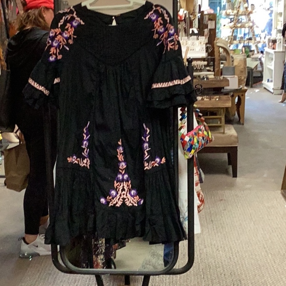 Free People Black midi dress - Picture 4 of 4
